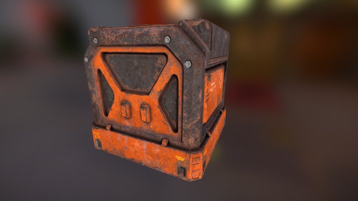 CRATE SCI FI 3D Model