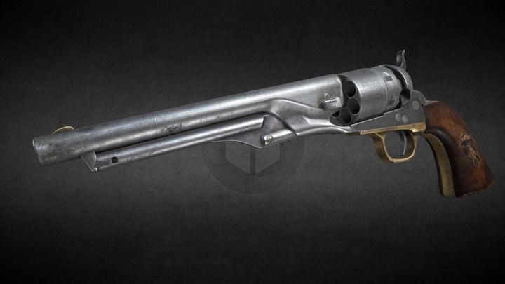 Colt 1860 3D Model