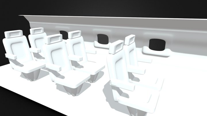 Plane Interior 3D Model