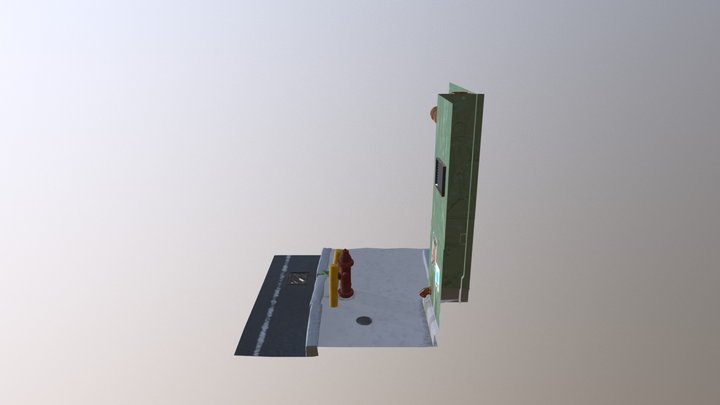 Hydrant Scene 3D Model