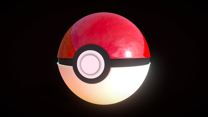 Pokeball 3D model of Pokémon 3D Model