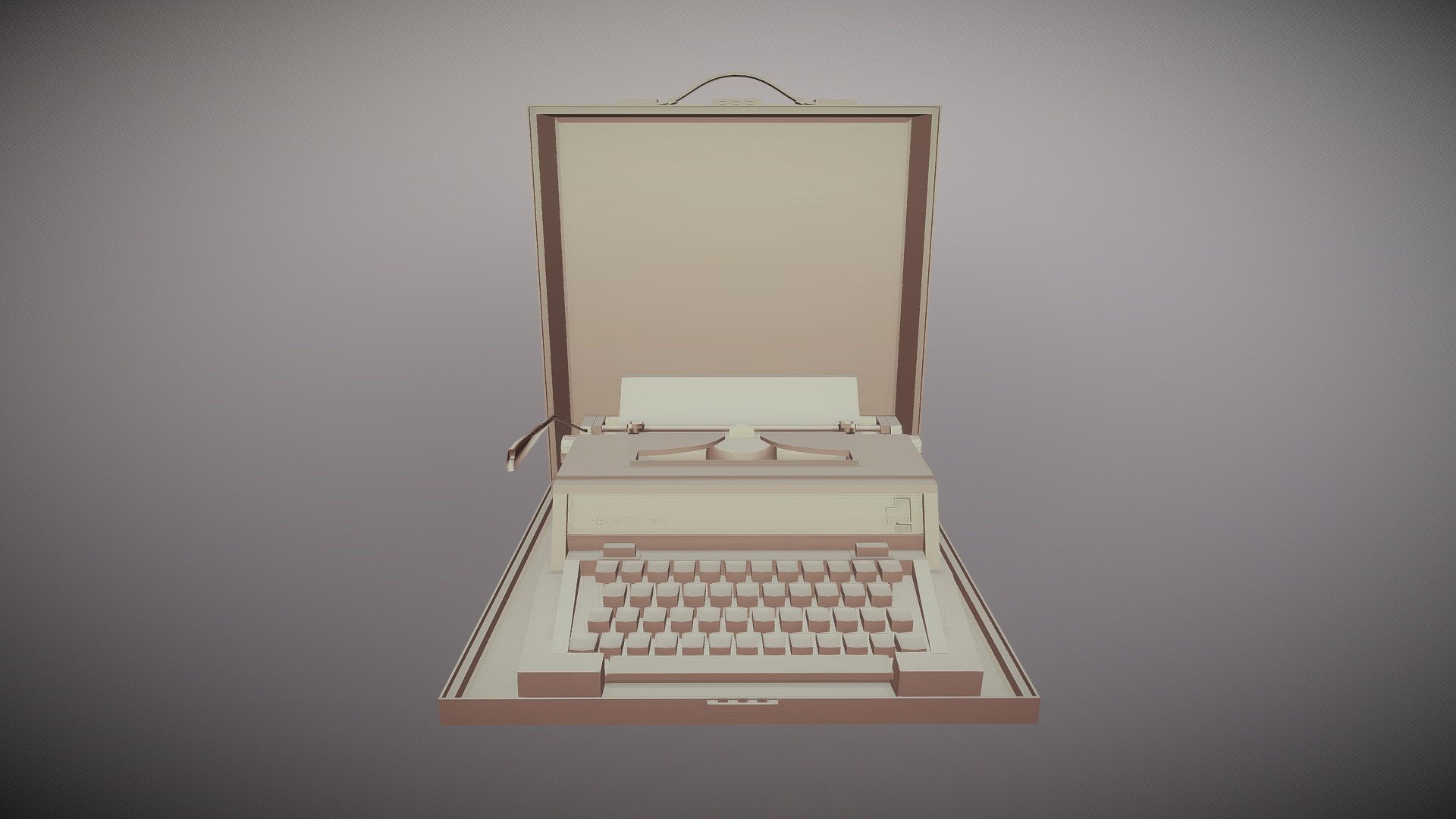 Typewritter - 3D model by Cristina Zaballa (@cristinazaballa2.0 ...