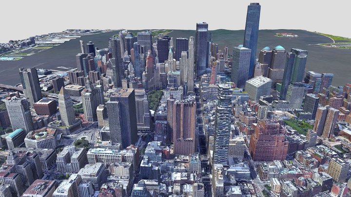 Cityscape New York, USA 3D Model