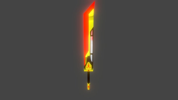 golden sword 3D Model