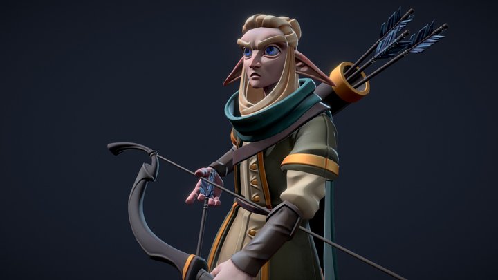 [DAE] Legolas Greenleaf - Stylized Final 3D Model