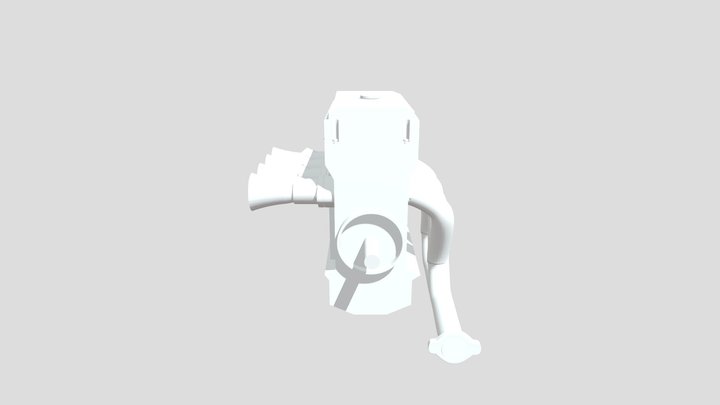 4 Cylinder engine animated (in parts) 3D Model