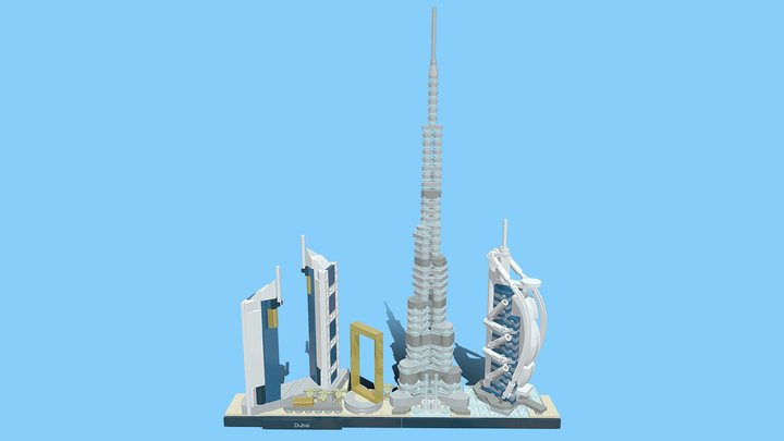 LEGO Architecture 21052 Dubai 3D Model