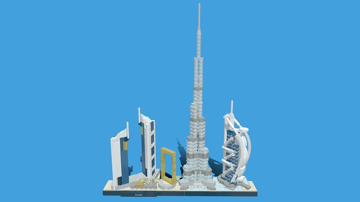 LEGO Architecture 21052 Dubai 3D Model