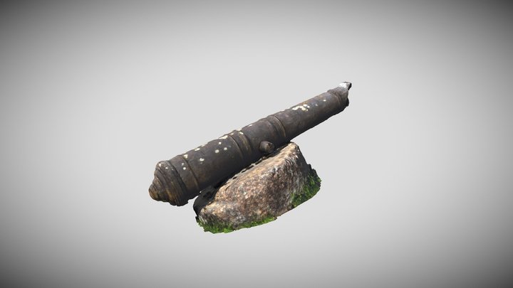 Lielgabals (Old cannon) 3D Model