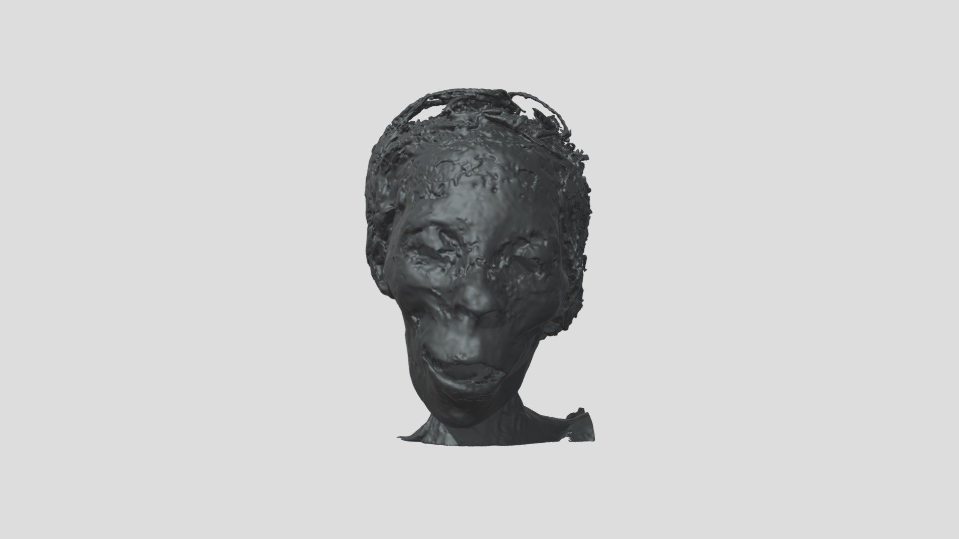 Mummy Skull with Skin (VCU_3D_5172)