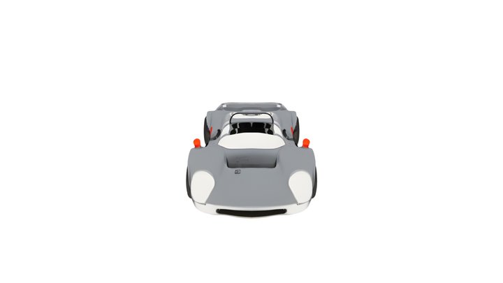 Classic sport racing car 3D Model