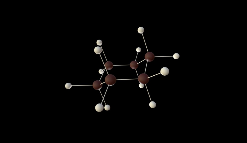 CycloHexane Chair Conformation Download Free 3D model by dubey