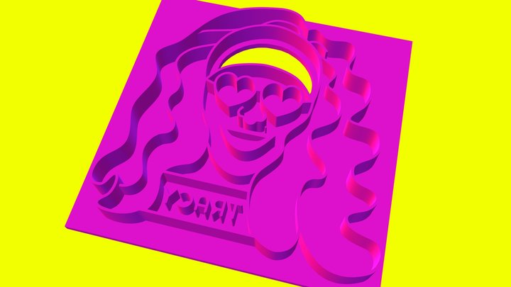 Selfie Cookie Cutter 3D Model
