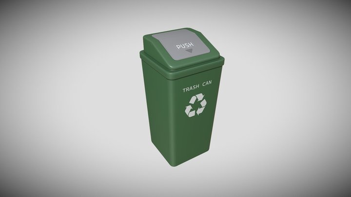 Trash Can 3D Model