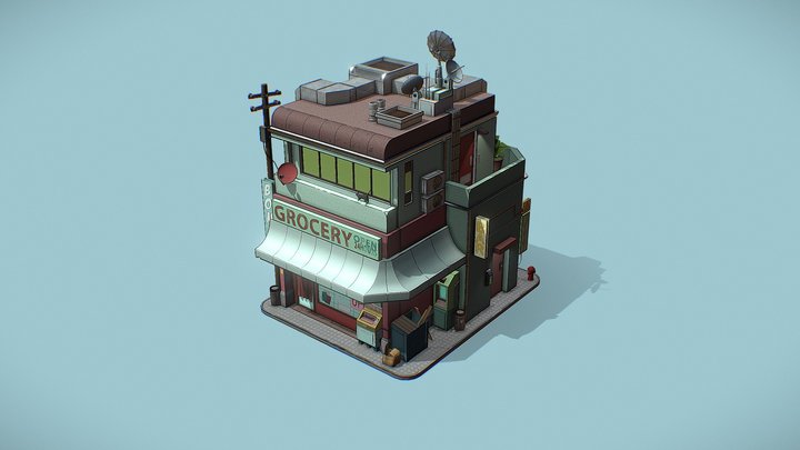 Isometric House 3D Model