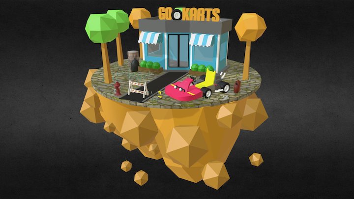 city go kart 3D Model