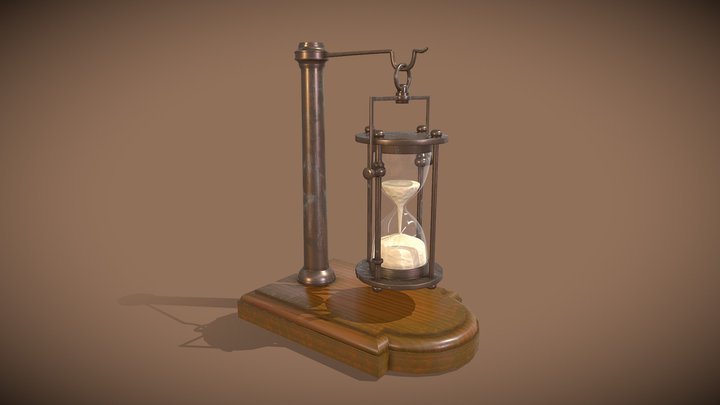 Antique Hanging Hourglass 3D Model