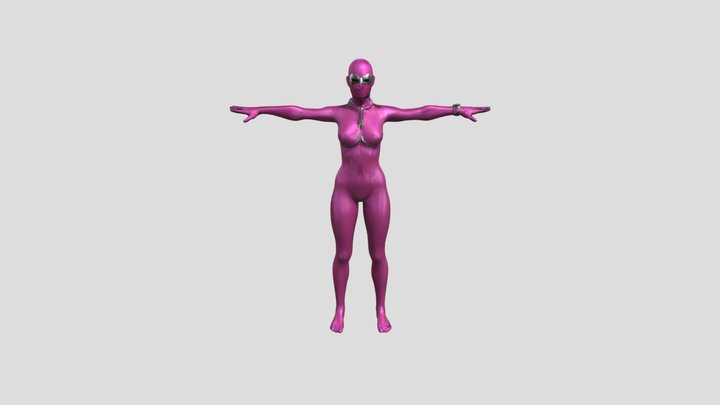 silhueta feminina 3D Model