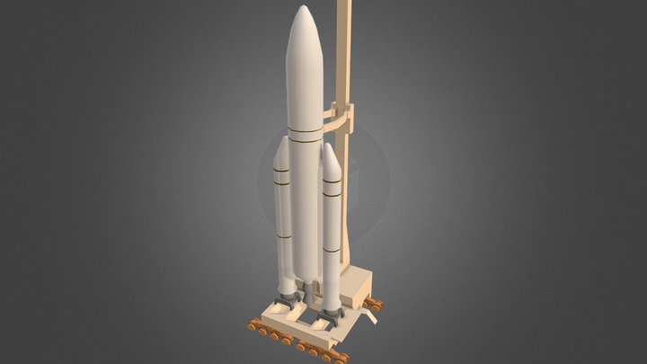 Real Size Arriane V 3D Model
