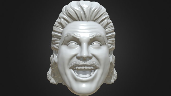 Johnny B Badd 3D printable portrait sculpt 3D Model
