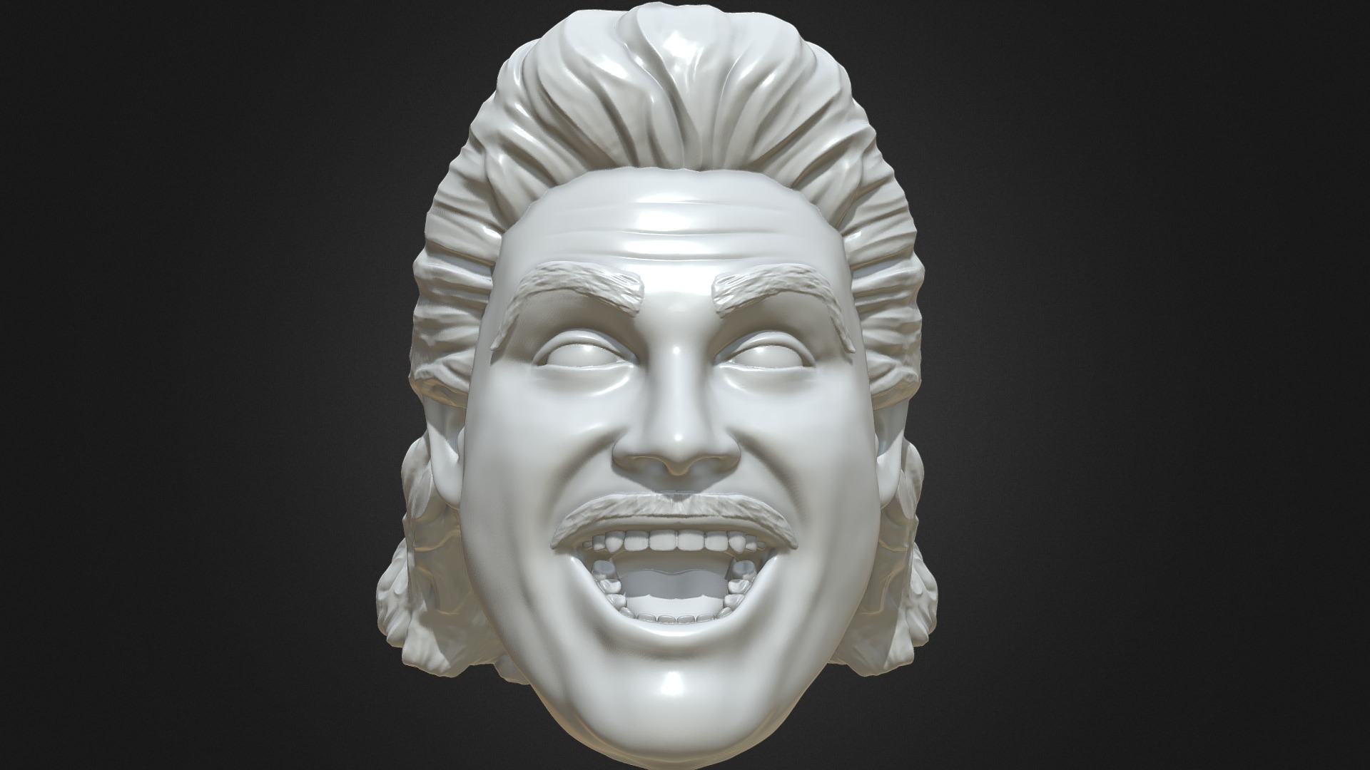 3D model Johnny B Badd 3D printable portrait sculpt