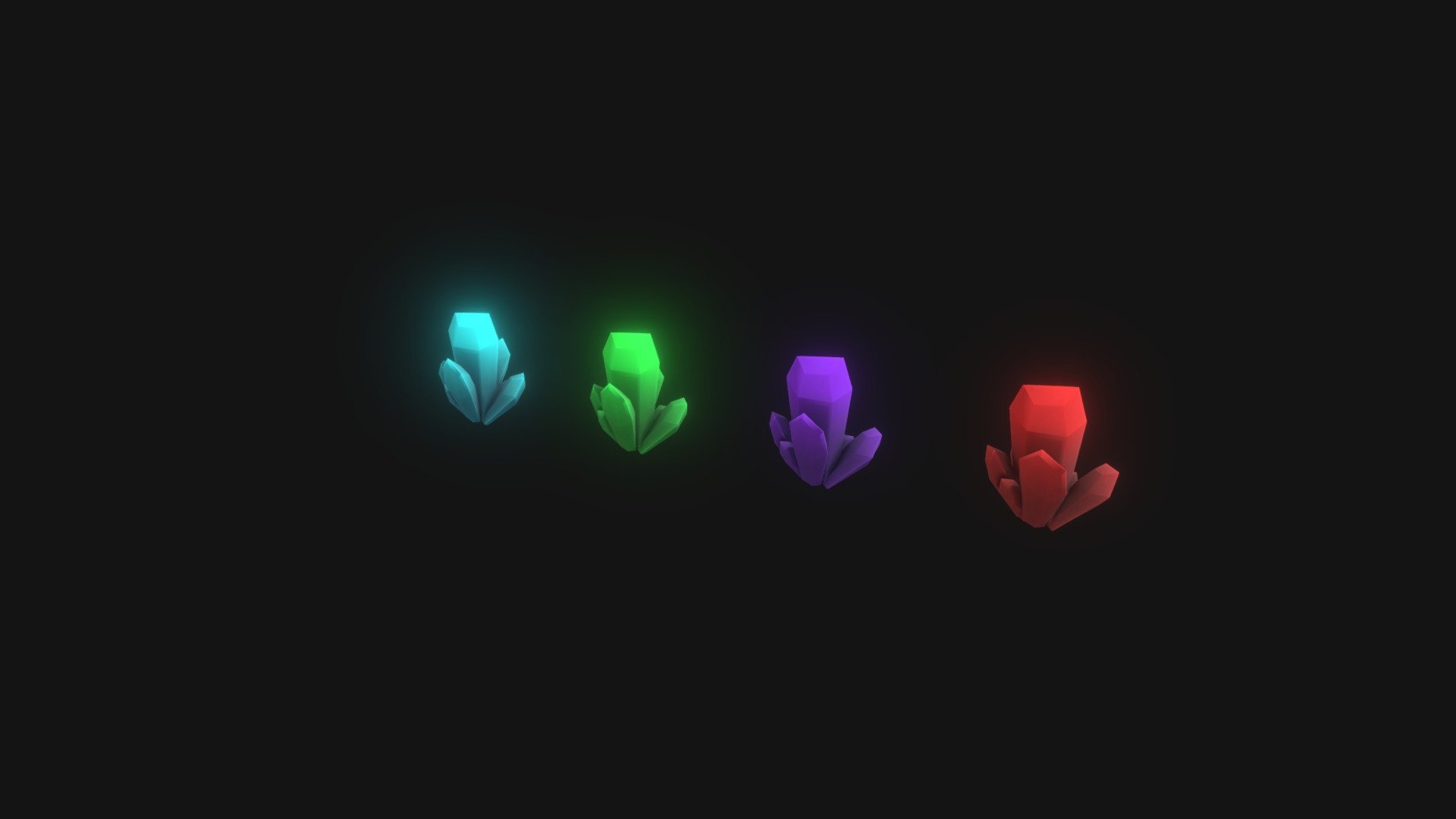 Lowpoly Stylized Crystals