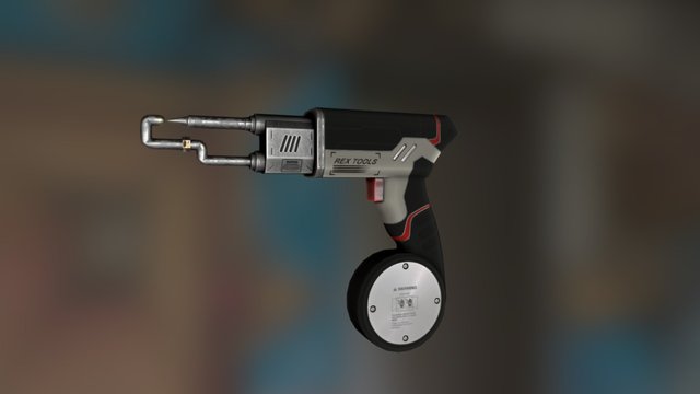Welding Gun 3D Model