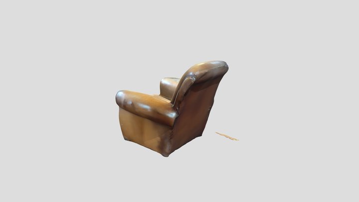 NOLA Leather Club Chair 3D Model