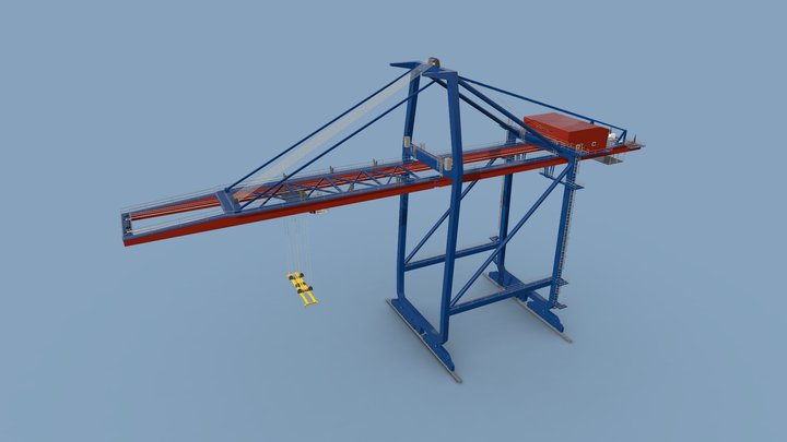 CRANES - Panamax Crane 3D Model