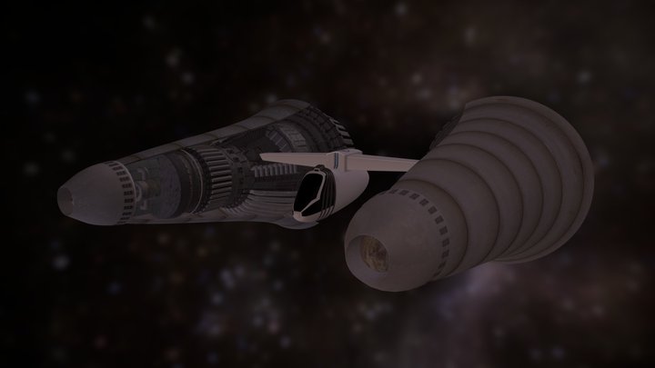 Spaceship fbx 3D Model