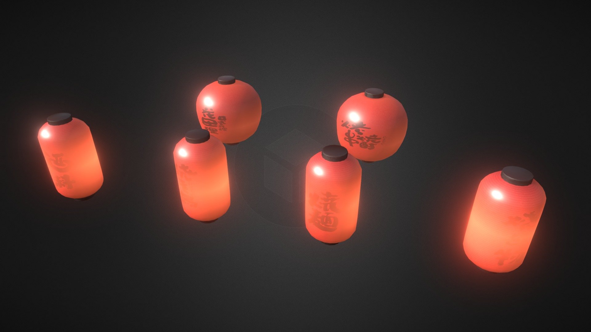 Lanterns - Download Free 3D model by Studio 795 (@studio_795) [ab3aae2 ...