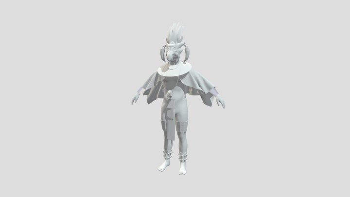 Aztec Warrior 3D Model