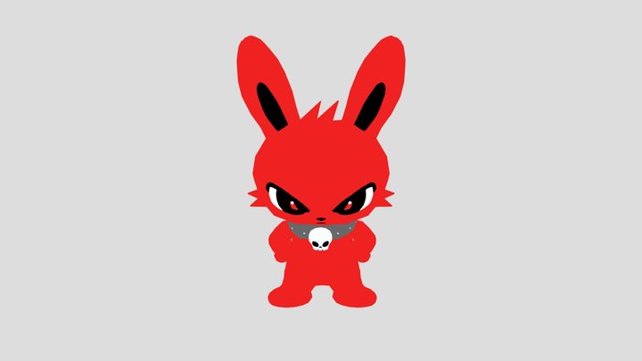 Red Rabbit 3D Model