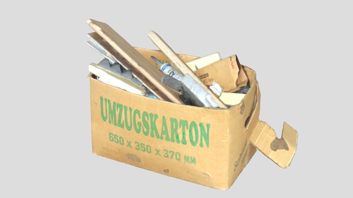 Moving Box - Filled with Scrap (Enhanced Scan)