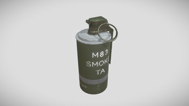 Smoke Grenade 3D Model