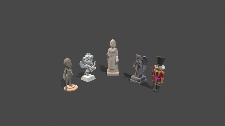 statues 3D Model