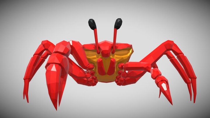 [Low Poly] Crab 3D Model