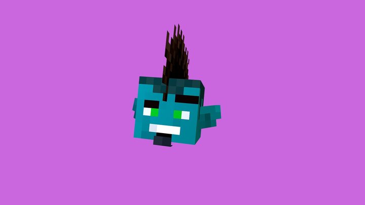 Jackoudoir Goblin Head Minecraft 3D Model