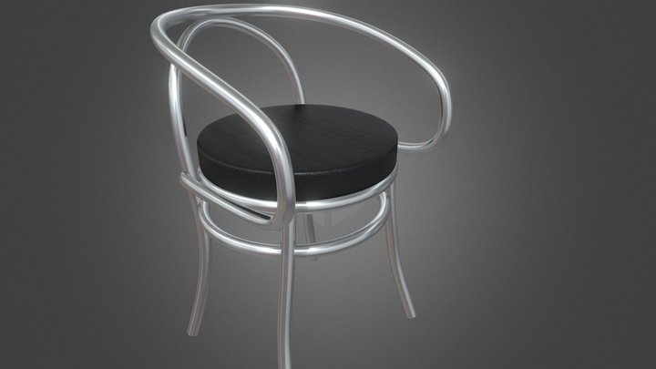Steel chair 3D Model