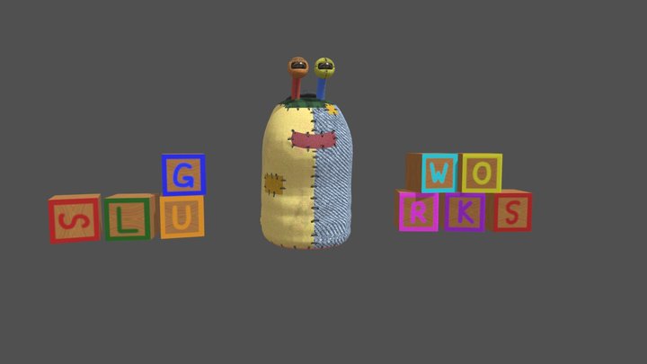 Plush Slug 3D Model