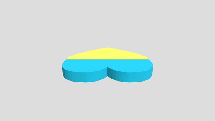 Cuore Per L' Ucraina 3D Model