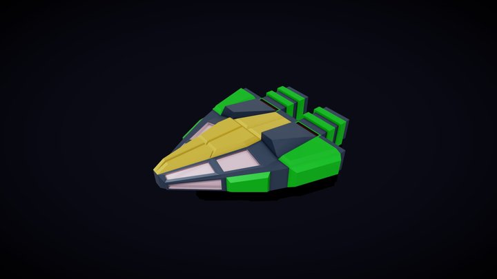 Odious Rush Spaceship 3D Model