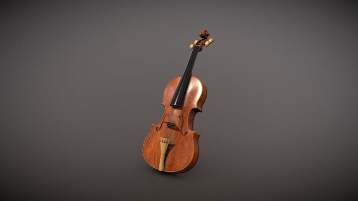 Stradivari Violin 3D Model