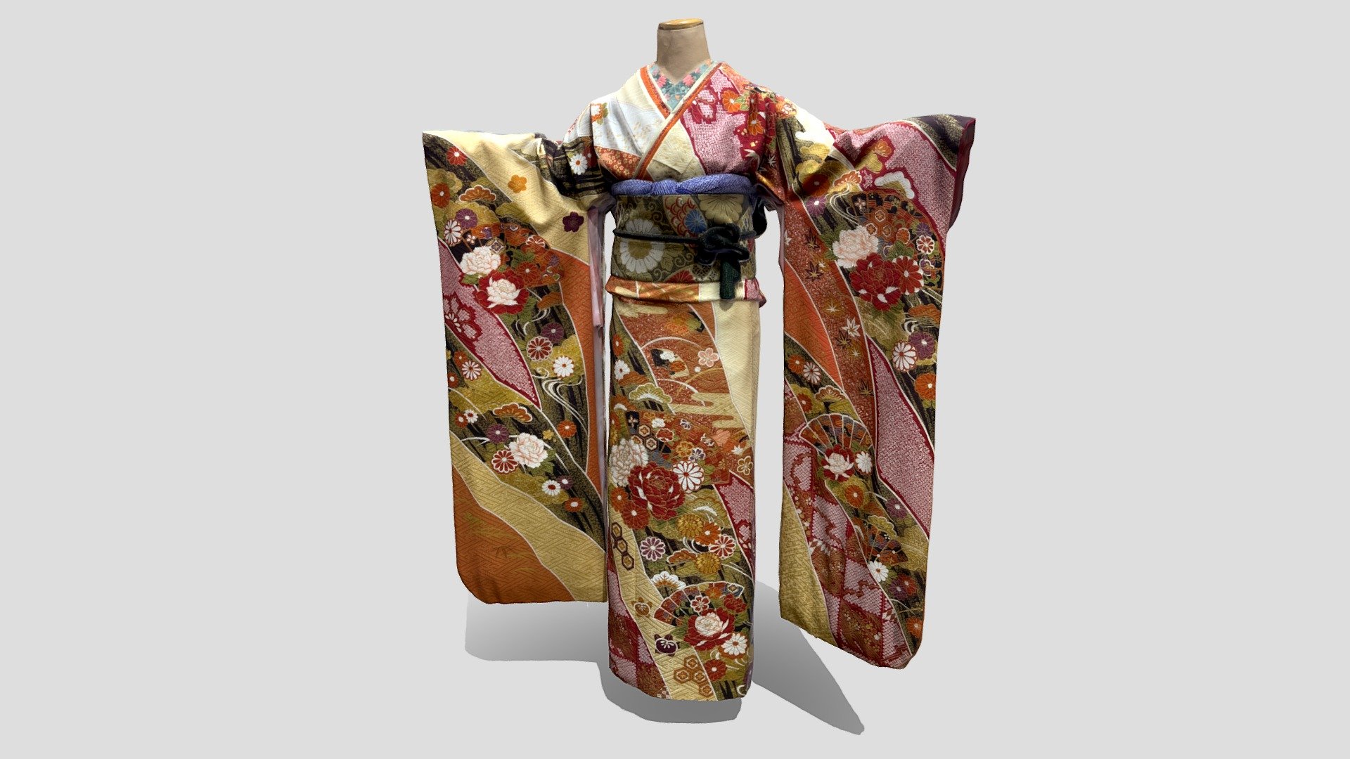 Kotofuri new Furisode Spring 2022 Cbis — Sketchfab embed 3D viewer