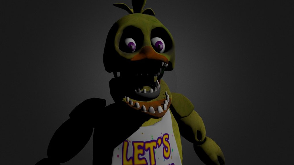 Withered Chica - Download Free 3D model by animator12 (@animator12