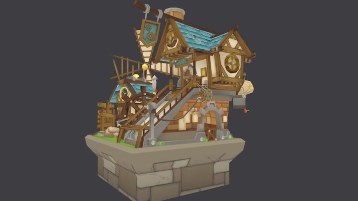 Inventor's House 3D Model
