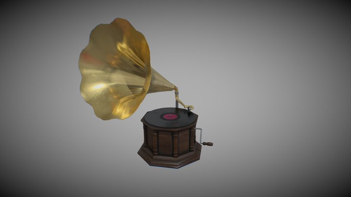 grammophone 3D Model