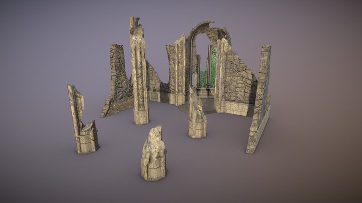 Ruined Elden Ring Church 3D Model