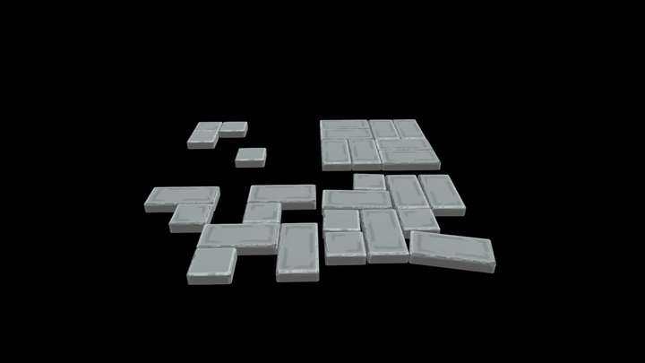 Stepping Stones 3D Model