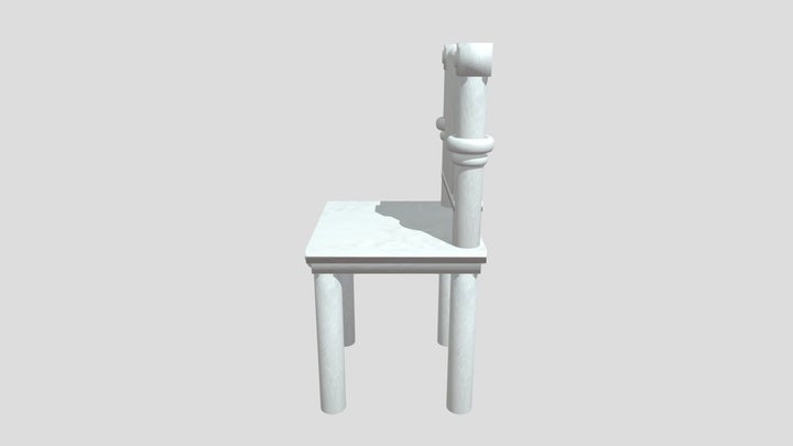 White Vintage Chair – Modèle 3D gratuit STL